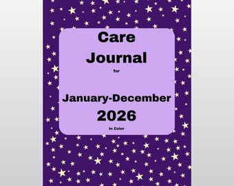 Care Journal for Those Caring for a Disabled Family Member