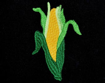 FSL Corn Embroidery Design, Summer Bookmark (Digital Download)