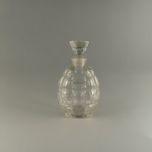 French Comercial  Art Deco Glass Perfume Bottle Flacon