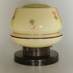 Bohemian Czech Art Deco lamp on the wall or ceiling
