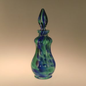 Bohemian Czech Exbor Cased Glass Perfume Bottle Flacon