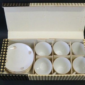 Bohemian Czech Epiag Tea Cups Coffee Cups Set - Marked