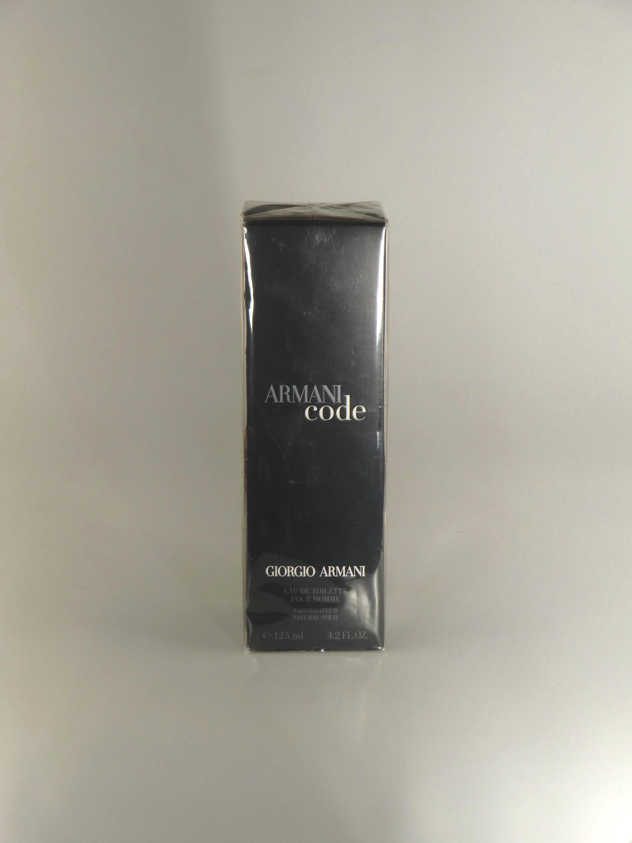 Vintage Giorgio Armani Code Pour Homme Eau De Toilette 4.2 FL.OZ