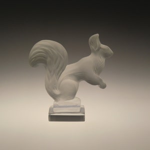 Bohemian Czech  Art Deco Glass Squirrel Chickaree Figurine Sculpture by Schlevogt - Ingrid