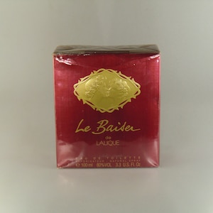 Original Vintage Lalique Le Baiser de Lalique Eau de Toilette 3.3FL.OZ / 100ml