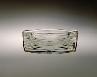 Bohemian Czech Desna Glassworks Glass Ashtray by Vaclav Hanus