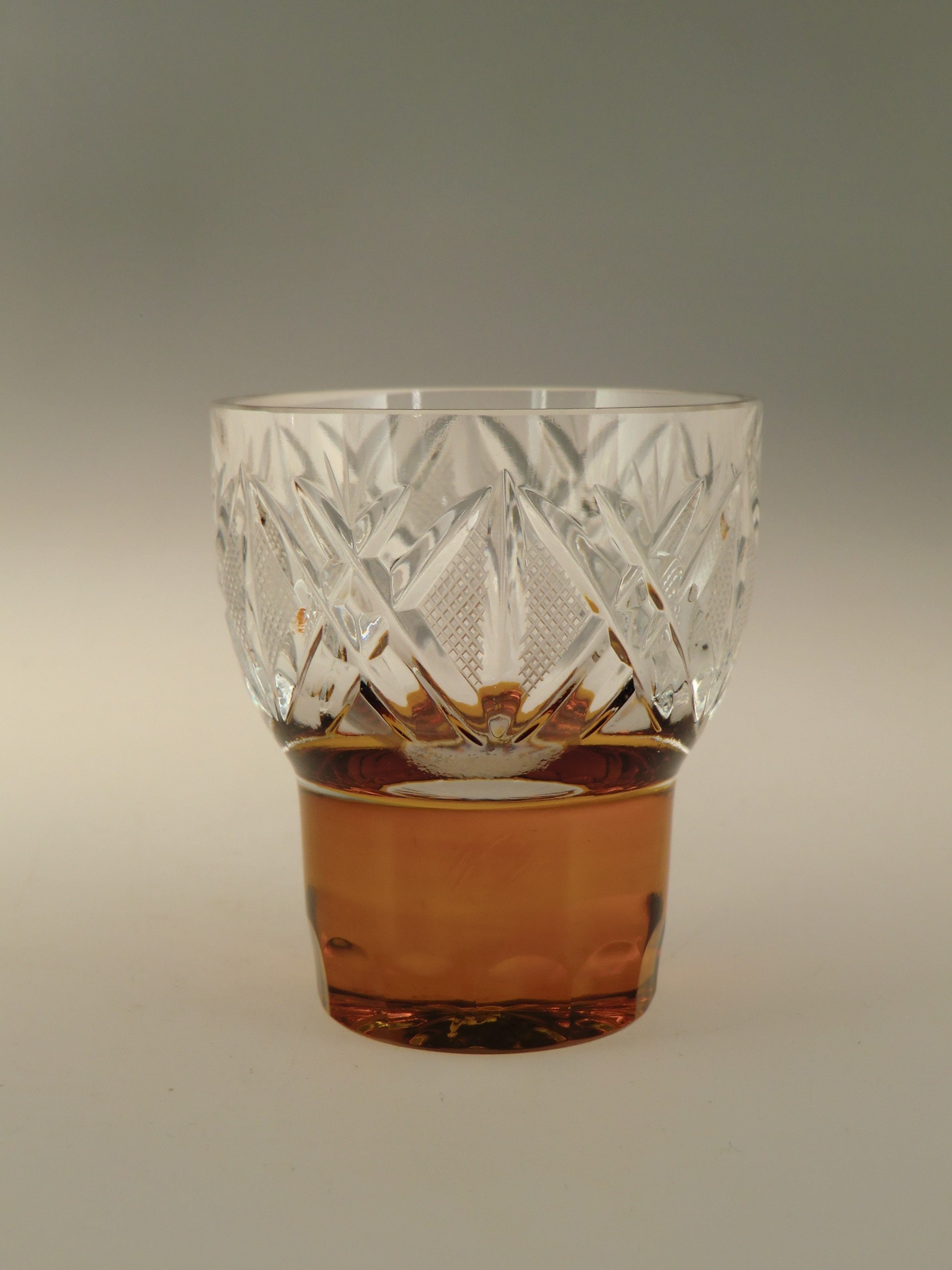 ボヘミアン チェコ Novy Bor ボロクリスタル アート グラス 6個セット 