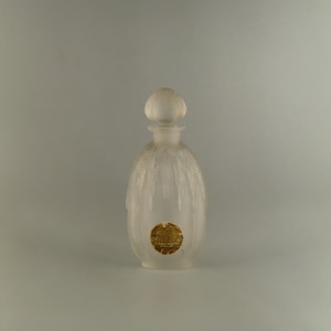 So Lovely French Art Nouveau Frozen Glass Perfume Bottle Flacon