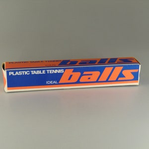 Bohemian Czech Vintage Ping Pong Ideal Balls Full Unused Set