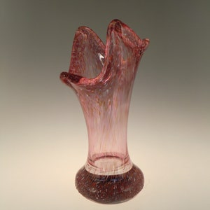 Amazing Bohemian Czech UUR Skrdlovice Art Glass Heavy Vase