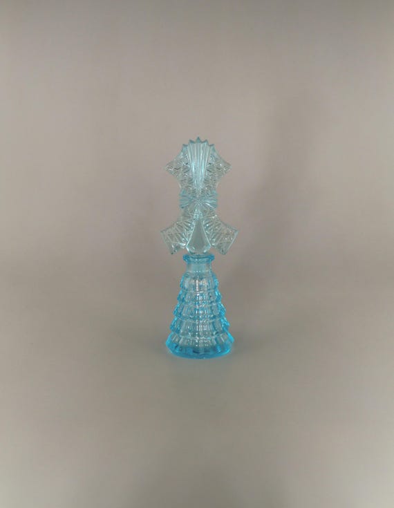 チェコ 香水瓶 コバルトブルーが綺麗 ボヘミアンガラスと他2点 チェコ