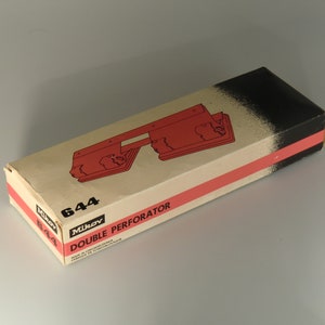 Bohemian Czech Czechoslovakian Mikov 644 Metal Double Perforator Made in Czechoslovakia