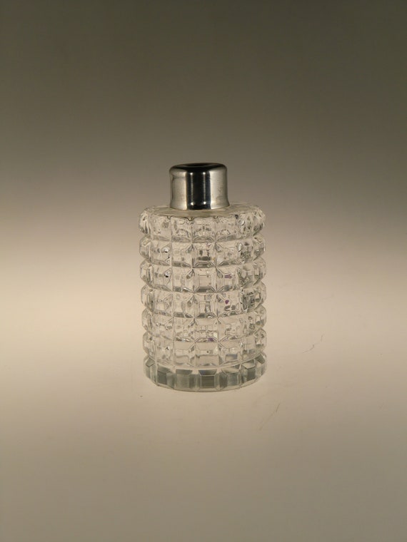 Bohemian Czech Art Deco Glass Perfume Bottle Flacon - Atomizer Lost