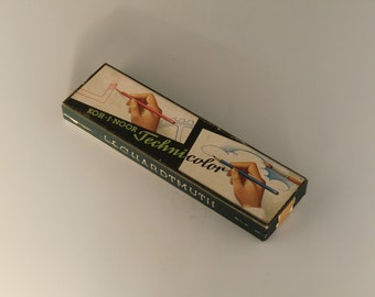 Bohemian Czech Koh-I-Noor Technicolor L. & C. Hardtmuth Czechoslovakia 1700*20  12x Brown Pencils In Paper Box