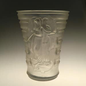 Czech Bohemian Curt Schlevogt  Art Deco Ingrid Glass Vase
