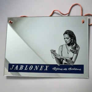 ヴィンテージ ボヘミアン チェコ 広告 ミラー 鏡 Jablonex ジュエリー 非常に希少 Bijoux de Boheme