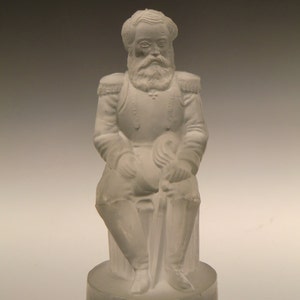 Bohemian Czech Curt Schlevogt - Officer Soldier Glass  Statue Art deco period