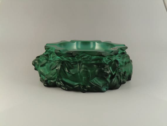 Bohemian Czech Art Deco Malachite Jade Art Deco Schlevogt Ingrid Jade