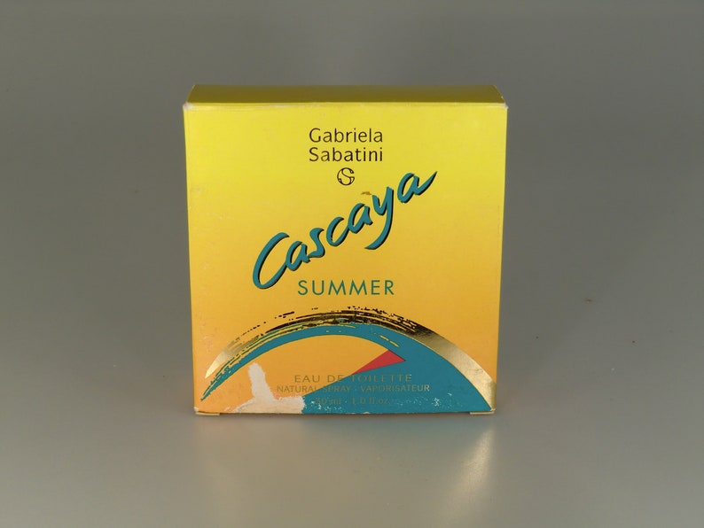 Original Vintage Gabriela Sabatini Cascaya Summer For Woman Etsy