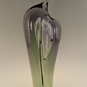 Bohemian Czech Skrdlovice Art Glass Vase  Designed by Emanuel Beranek