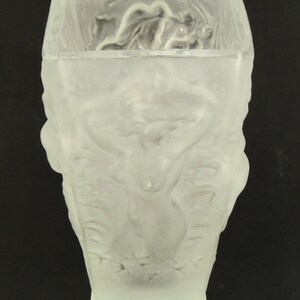 Bohemian Czech Curt Schlevogt  Art Deco Glass Vase Naked Dancing Girls