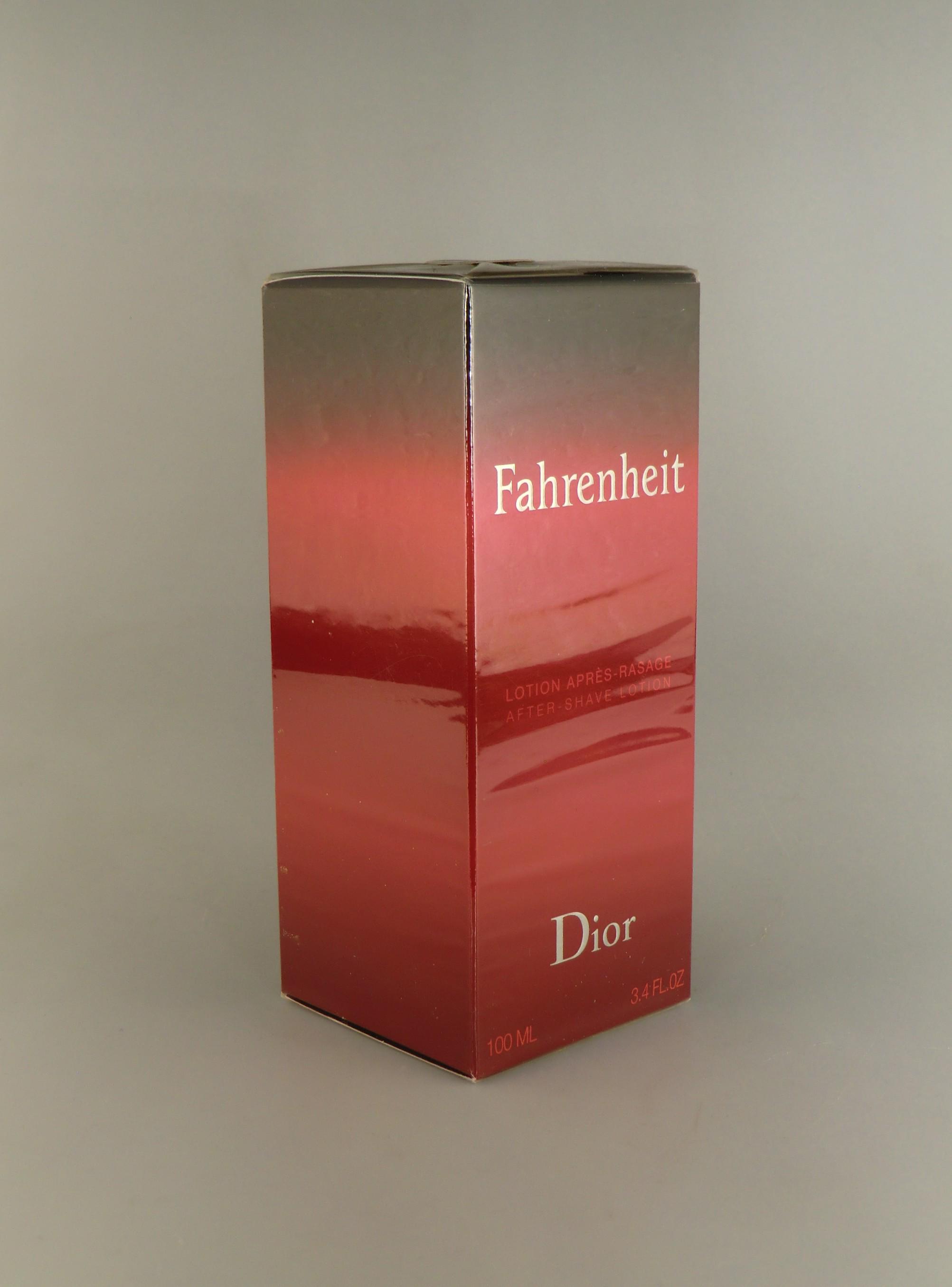 Old Packaging Dior Fahrenheit After Shave Lotion 3,4 Fl.oz