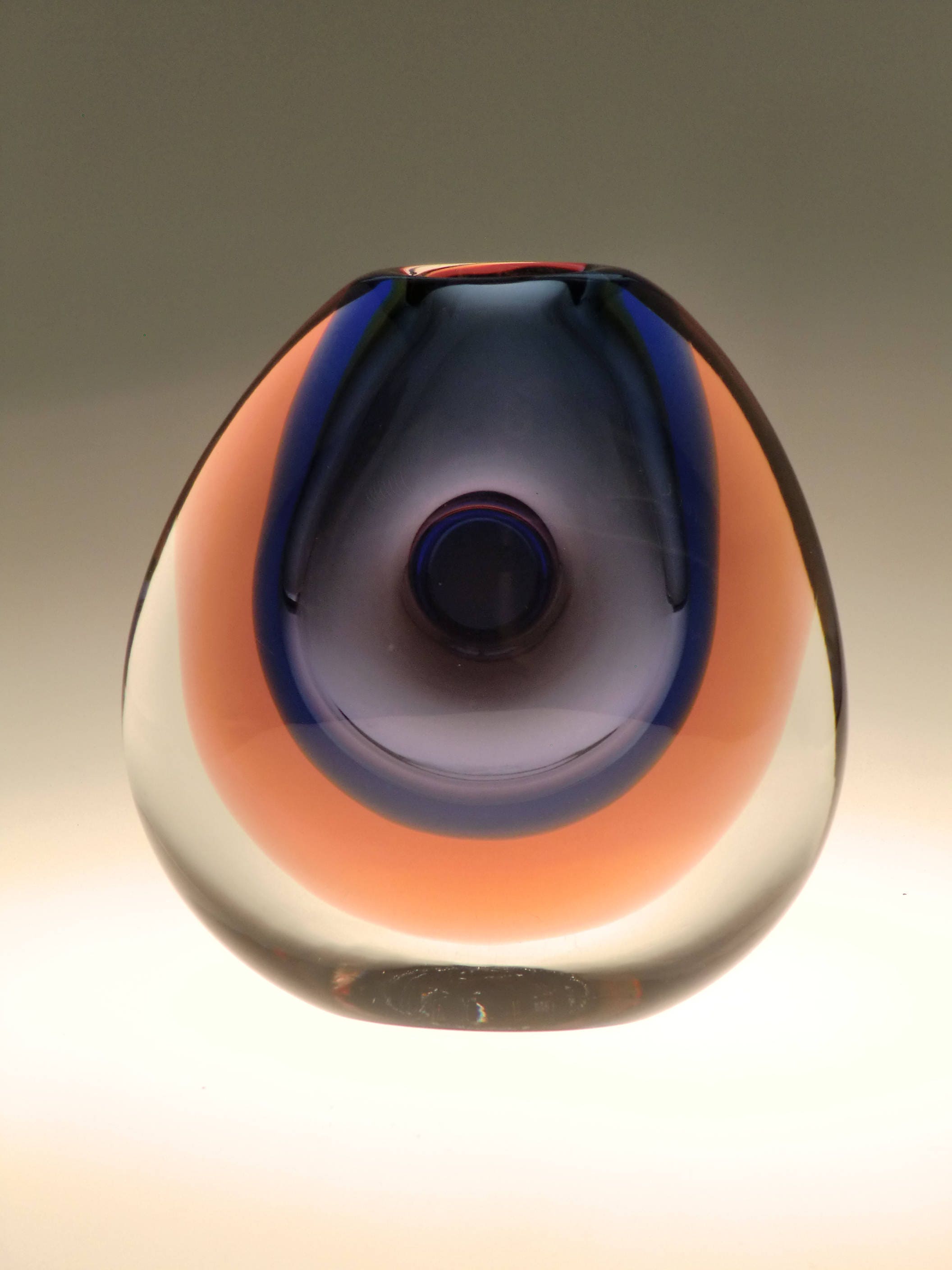 Bohemian Czech Art Glass Vase by Vladimir Mika for Moser