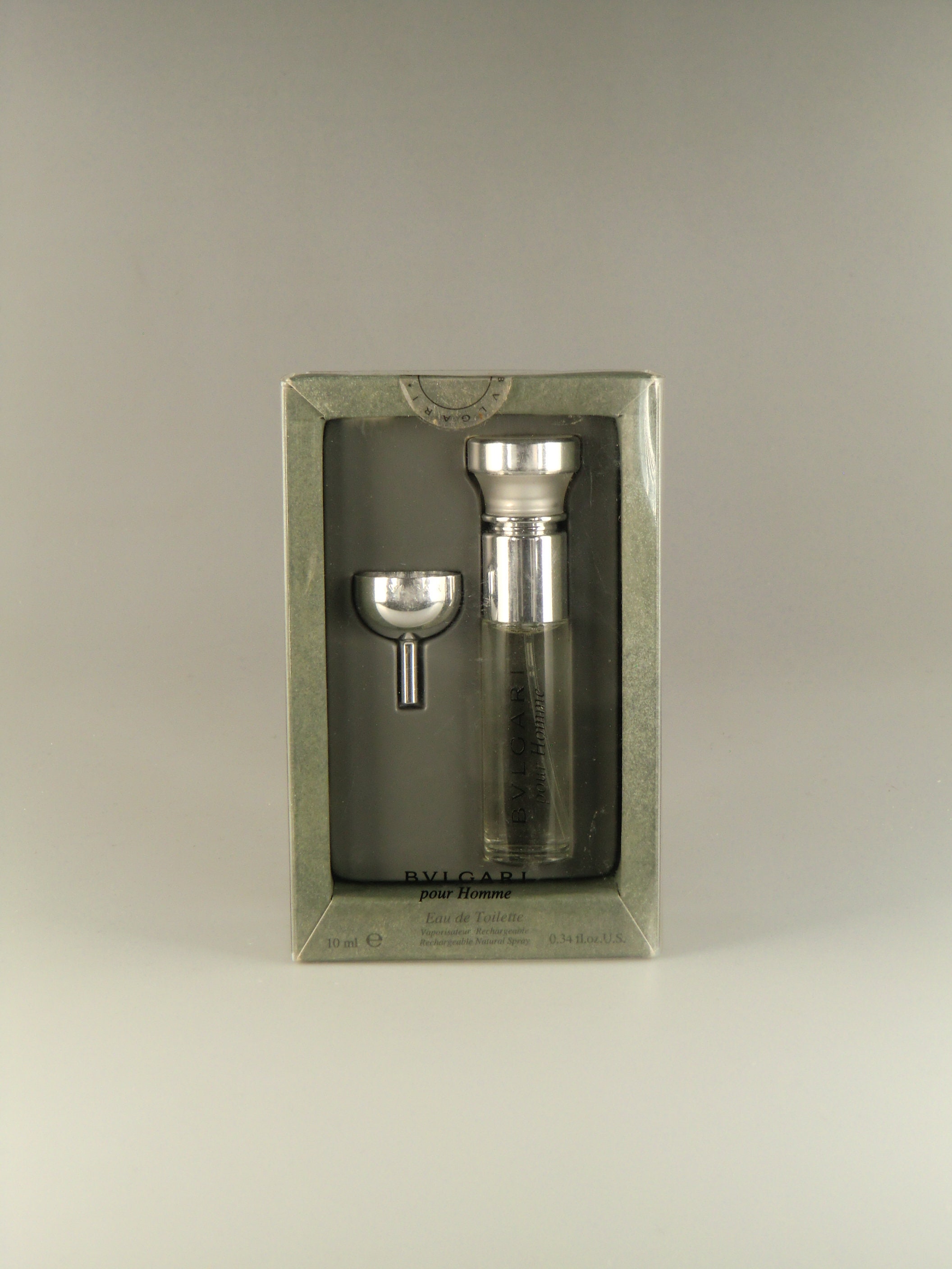 Bvlgari Pour Homme Eau de Toilette Rechargeable Natural Spray 0.34 fl.oz. / 10ml RARE