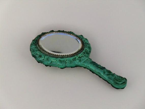 Bohemian Czech Art Deco Malachite Jade Art Deco Schlevogt Ingrid Jade