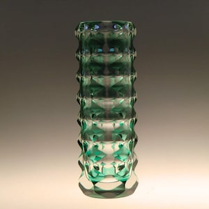 Bohemian Czech Art Glass Vase Borocrystal Exbor glassworks