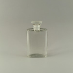 French Antique Commercial Art Nouveau Deco Clear Glass Perfume Bottle Flacon