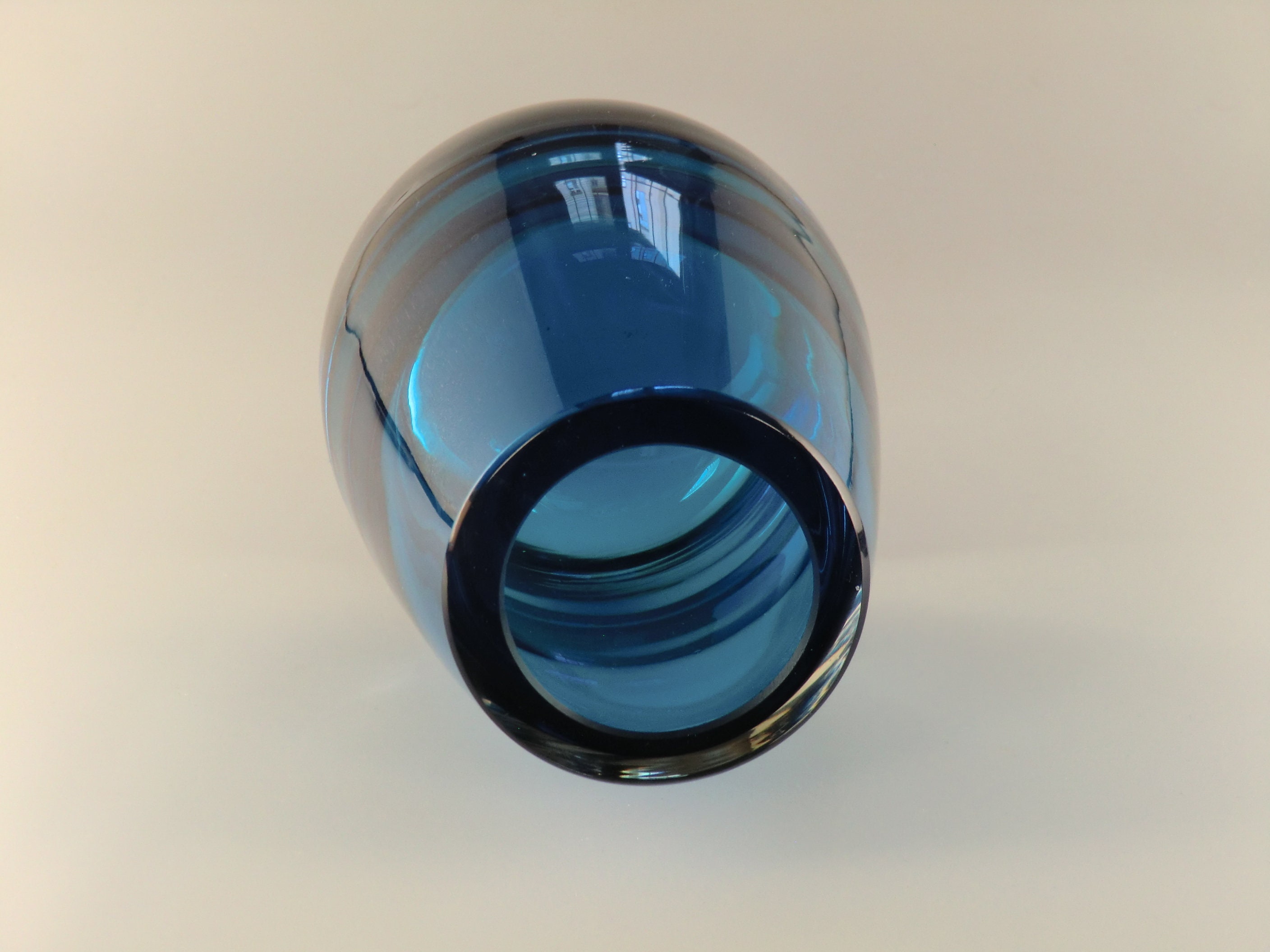 ボヘミアン チェコ ハラホフ アート ガラス ソメルソ ブルー クリア