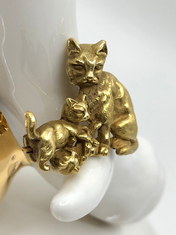 Cat and Kittens Brooch - image 2