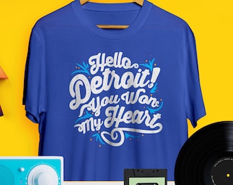 Hello Detroit! You Won My Heart Shirt  // Sammy Davis jr //Motown Music // Detroit Soul
