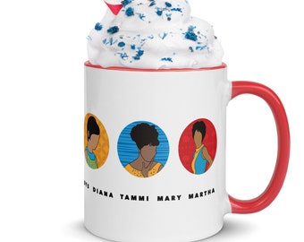 Women of Motown Mug (Music Motown Cup / Aretha Franklin / Diana Ross / Martha / Soul Artist / Gladys Knight / Tammi Terrell / Hitsville