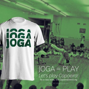 JOGA Capoeira T-Shirt / Capoeira Top / Brazil/ Afro Brazil image 2