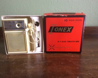 Vintage Tonex HI - FI Deluxe Transistor Radio