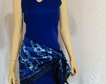 Electric Blue Knit Dress