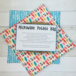 Microwave Potato Bags - Housewarming Gift for Kitchen  - Baked Potato Pouch