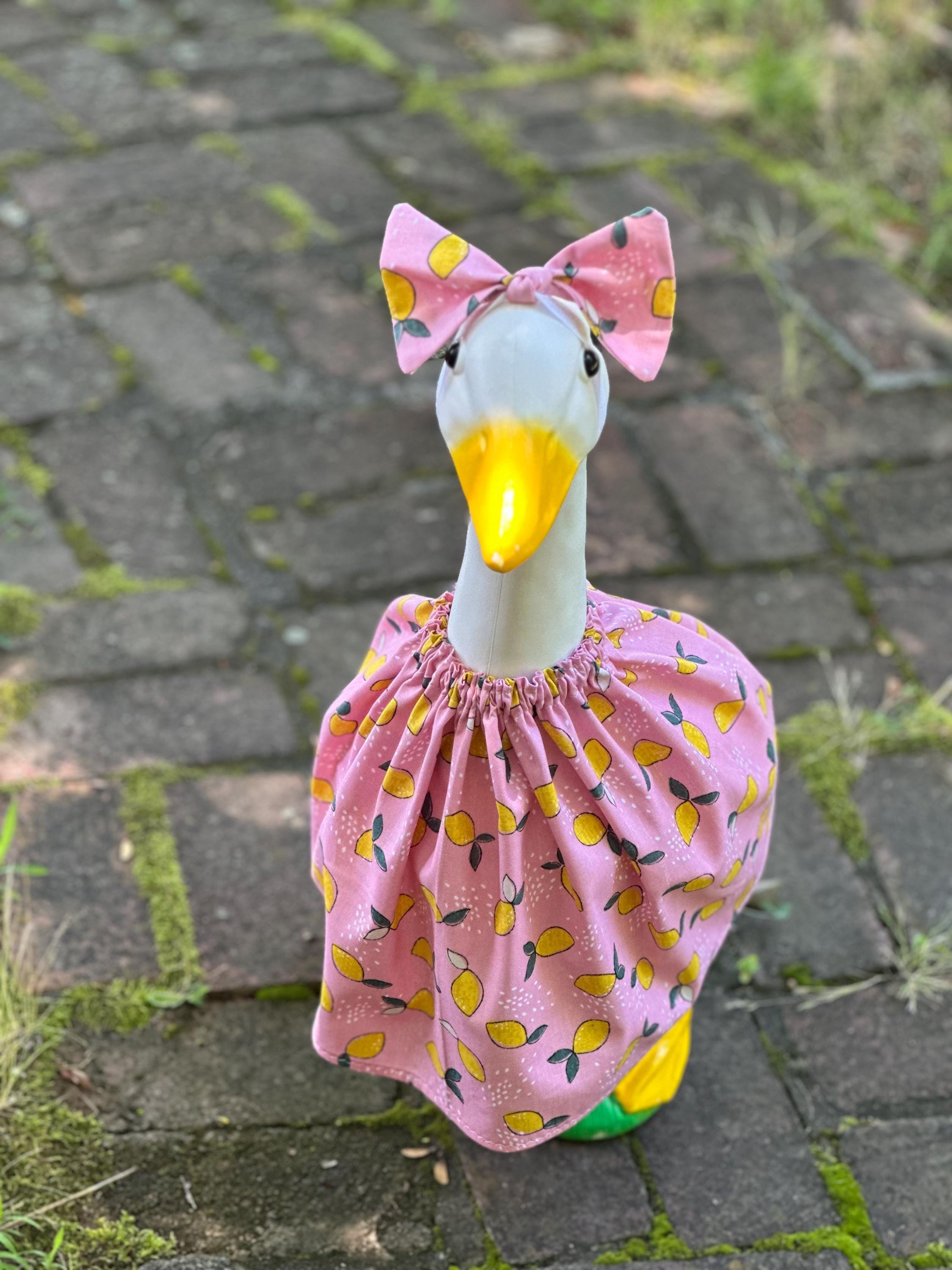 Summer Goose Outfit: Dress and Hair Bow for Lawn Goose 17-28" - Etsy