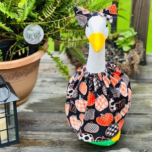 17&quot; 23&quot; or 28&quot; Porch Goose Halloween Outfit - Fall Clothes for Yard Goose - Lawn Goose Accessories