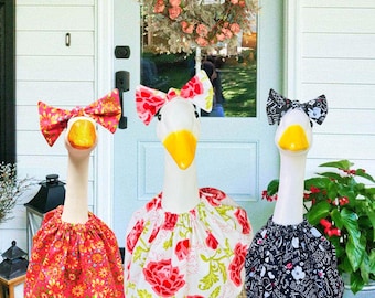Porch Goose Outfit - 17" 23" 28" Lawn Goose Dress - Summer Goose Clothes