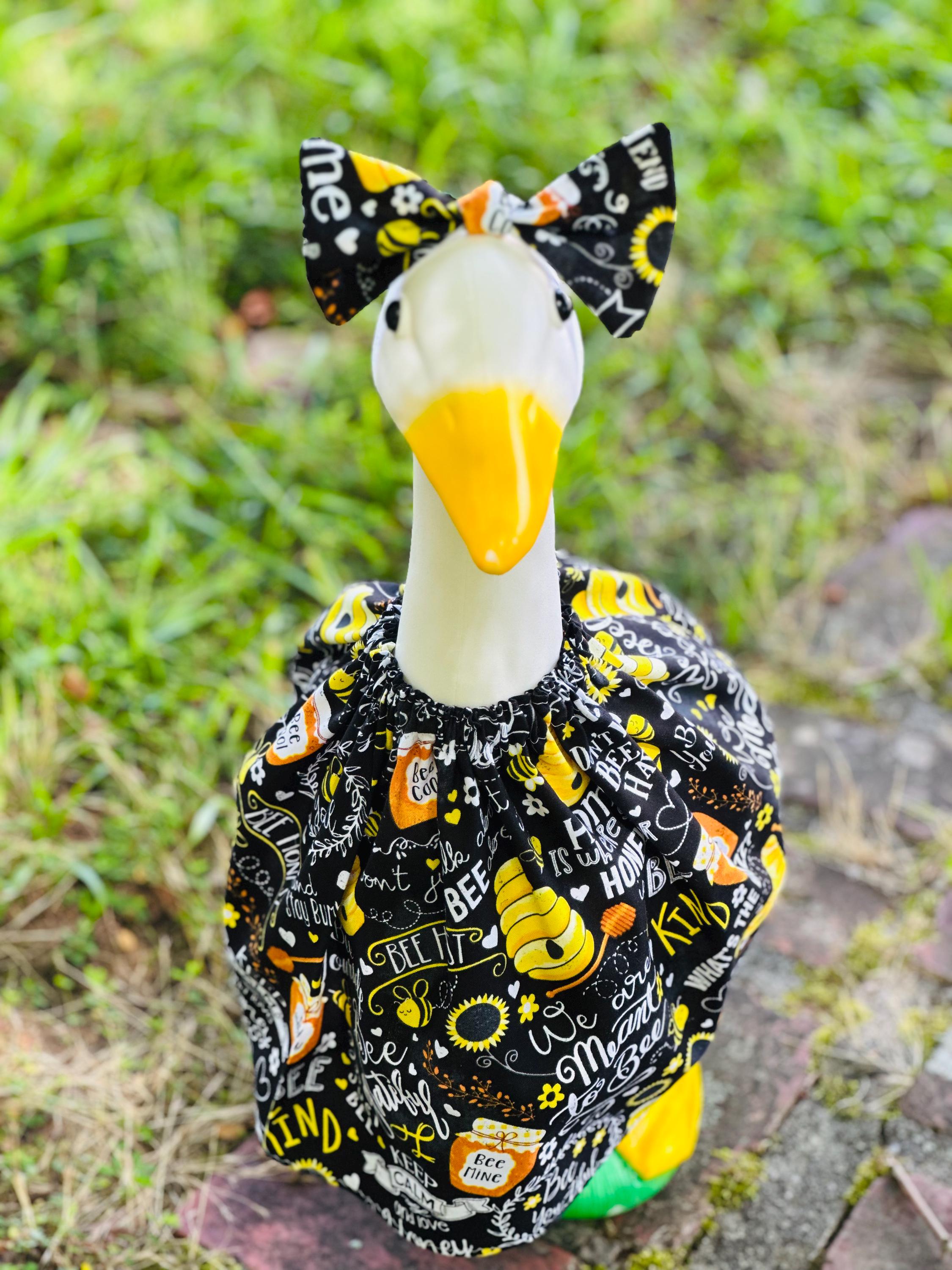 Summer Goose Outfit: Dress and Hair Bow for Lawn Goose 17-28" - Etsy