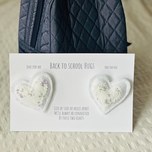 Back to School Pocket Hugs - Little Hug for Back to School - Pocket Hugs for Mom and Child - Back to School Keepsake - Back to School Gift