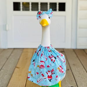Porch Goose Outfits 17&quot; 23&quot; 28&quot; - Christmas Outfit for Yard Goose - Winter Porch Goose Outfit
