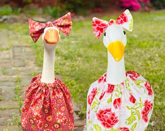 Mother's Day Goose - Porch Goose Outfit - 17" 23" 28" Lawn Goose Dress - Spring Goose Clothes
