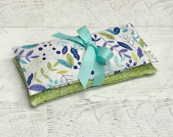 Handmade Soothing Aromatherapy Eye Pillow Set - Relaxing Lavender Spa Sleep Gift for Teacher - Weighted Stress Relief Flaxseed Eye Pillows