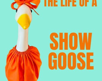 Goose Outfit: Handmade Dress & Hairbow - Lawn Goose Clothes