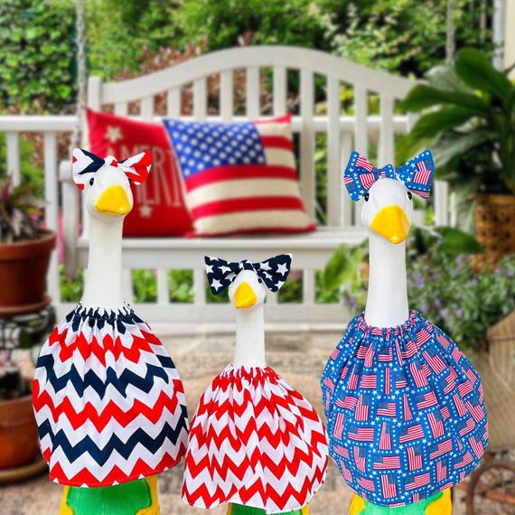 July 4th Goose Outfit - America 250 Goose - Dress for 17" 23" or 28" Porch  Goose - Patriotic Porch Goose Outfit - Olympic Porch Goose - Etsy