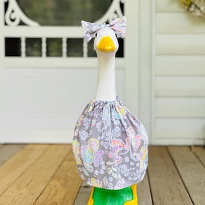 23&quot; or 28&quot; Porch Goose Outfit - Summer Outfit for Yard Goose - Porch Goose Clothes - Dress for Porch Goose - Lawn Goose Accessories